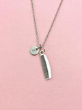 Comb Charm Silver Necklace, Hair Stylists Barbers Cosmetologists Jewelry Gifts, N6537