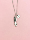 Comb Bowknot Charm Silver Necklace, Hair Stylists Barbers Cosmetologists Jewelry Gifts, N6538
