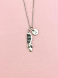 Comb Bowknot Charm Silver Necklace, Hair Stylists Barbers Cosmetologists Jewelry Gifts, N6538