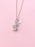 Cactus Charm Silver Necklace, N6542