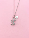 Cactus Charm Silver Necklace, N6542