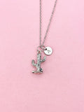 Cactus Charm Silver Necklace, N6542