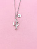 Cactus Charm Silver Necklace, N6543