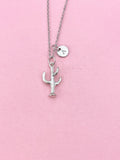 Cactus Charm Silver Necklace, N6543