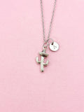 Cactus Charm Silver Necklace, N6544