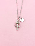 Cactus Charm Silver Necklace, N6544