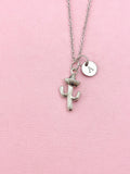 Cactus Charm Silver Necklace, N6544