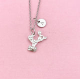 Cactus Charm Silver Necklace, N6545
