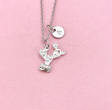 Cactus Charm Silver Necklace, N6545