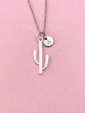 Cactus Charm Silver Necklace, N6546