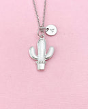 Cactus Charm Silver Necklace, N6547