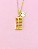 Abacus Charm Gold Necklace, N6550