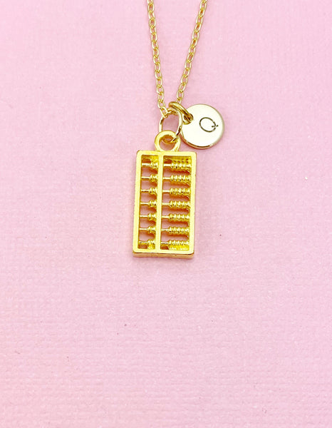 Abacus Charm Gold Necklace, N6550