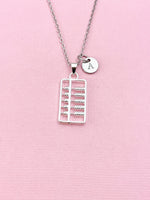 Abacus Charm Silver Necklace, N6551