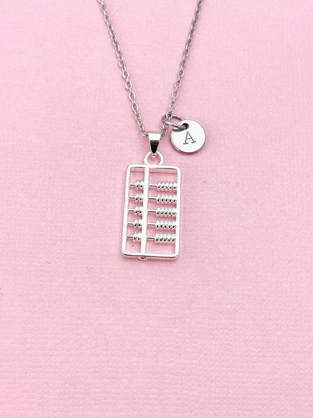 Abacus Charm Silver Necklace, N6551