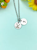 Field Hockey Stick Charm Necklace, Hockey Jewelry Gifts, D593