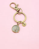 Cake On Plate Charm Bronze Keychain, N6557