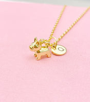 Tiny Cute Dog Charm Gold Necklace, N6567