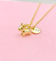 Tiny Cute Dog Charm Gold Necklace, N6567