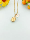Gold Coffee Bean Charm Necklace Symbol of Connection & Warmth Gift for Friend Sister Mom or Coffee Lovers, N6572