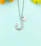 Fishhook Charm Necklace, N6633