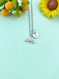 Whale Tail Charm Necklace, Fish Tail, N6634