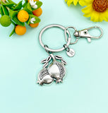 Silver Pomegranate Charm Keychain, N778K