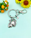 Silver Pomegranate Charm Keychain, N778K