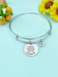 Volleyball Coach Bracelet Stainless Steel, Christmas Gifts for School Sport Team Volleyball Coach, D127