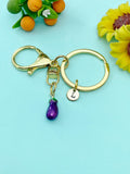 Purple Eggplant Charm Keychain, N5630K