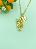 Gold Lobster Charm Necklace, N6647