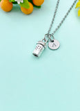 Silver Coffee Cup Charm Necklace, N6648