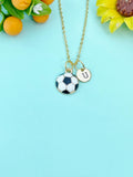 Gold Soccer Ball Charm Necklace, N6651