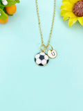 Gold Soccer Ball Charm Necklace, N6651