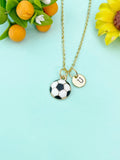 Gold Soccer Ball Charm Necklace, N6651