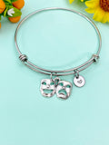 Smile Face Sad Face Comedy Tragedy Drama Mask Charm Bracelet, School Music Theater Arts Gifts, N6655B