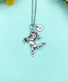 Bucking Bronco Horse Charm Silver Necklace, N6656