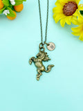 Bucking Bronco Horse Charm Bronze Necklace, N6658