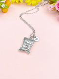 Silver Bag of Potato Chip Charm Necklace, N1925
