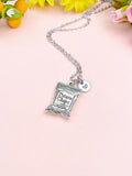 Silver Bag of Potato Chip Charm Necklace, N1925