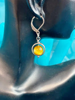 Natural Tiger Eye Hypoallergenic Earrings, N4691S