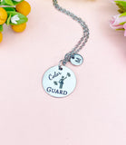 Color Guard Charm Necklace, Senior School Marching Band Jewelry Gift, D595