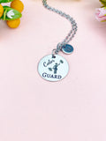 Color Guard Charm Necklace, Senior School Marching Band Jewelry Gift, D595