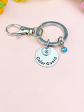 Color Guard Charm Keychain, Senior School Marching Band Jewelry Gift, D596K