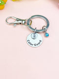 Color Guard Charm Keychain, Senior School Marching Band Jewelry Gift, D596K