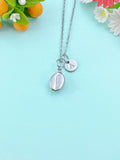 Silver Coffee Bean Charm Necklace, Connection & Warmth Gift for Friend Sister Mom or Coffee Lovers, N6574