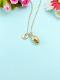 Gold TINY Sweet Potato Charm Necklace, N6581