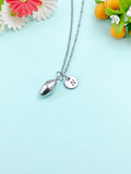 Silver TINY Sweet Potato Charm Necklace, N6582