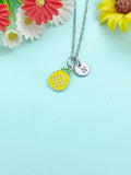 Silver Pineapple Charm Necklace, N6583