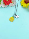 Silver Pineapple Charm Necklace, N6583